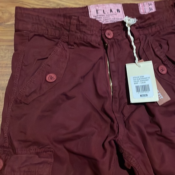 NWT burgundy LAB pants - Picture 7 of 9